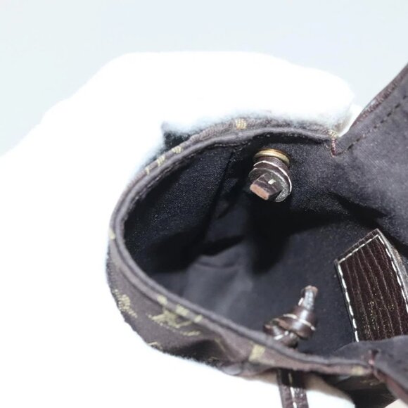 LOUIS VUITTON Monogram Mini Pochette Cancun Pouch Brown M95313 LV Auth 141685 - Picture 12 of 16